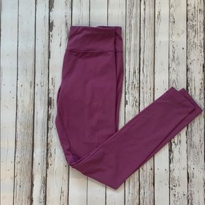 Full Length Purple Workout Leggings
